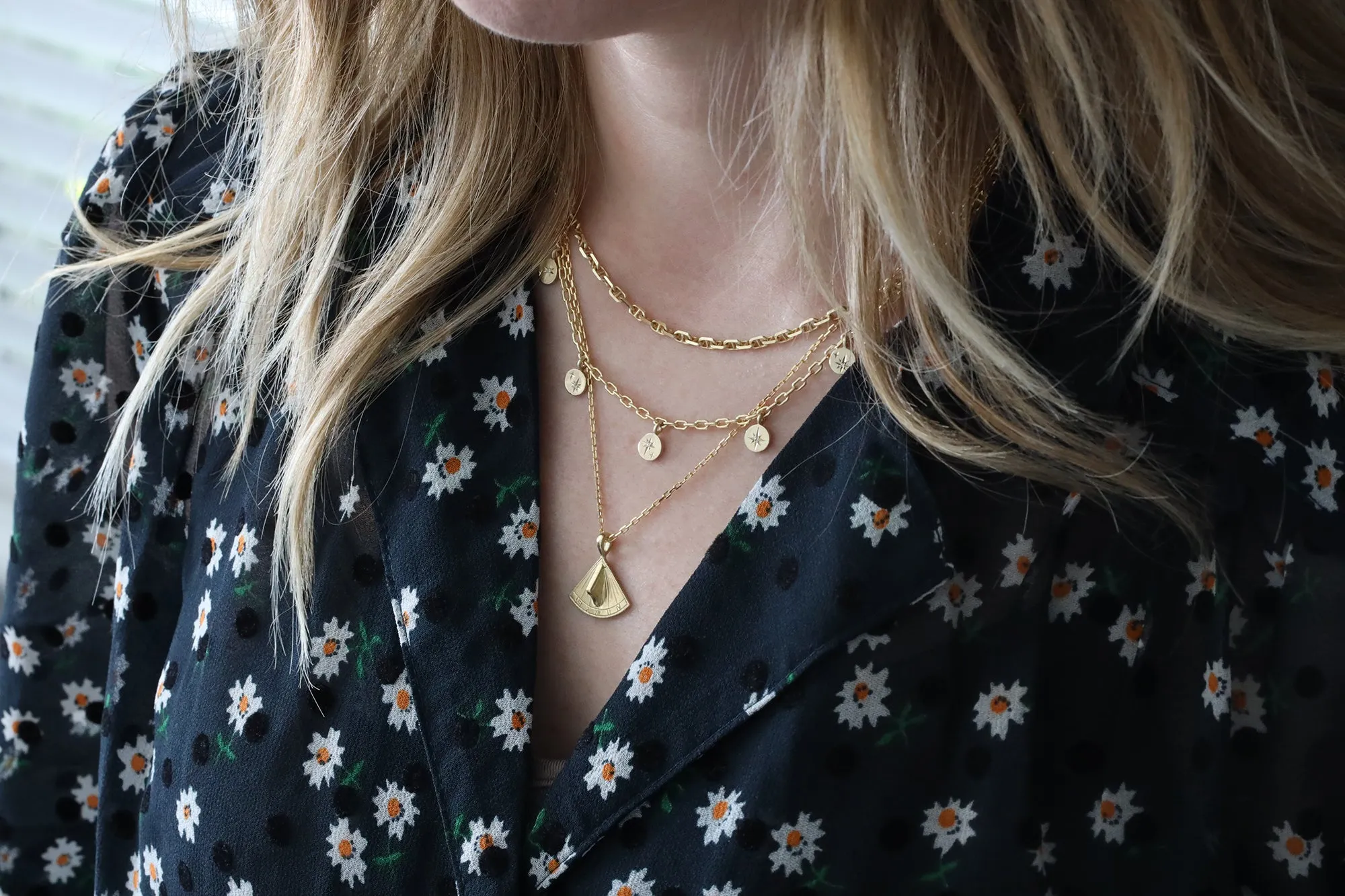 Sundial Roman Numeral Quadrant Pendant