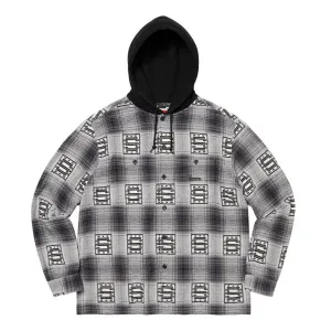 Supreme Hooded Shadow Plaid Shirt