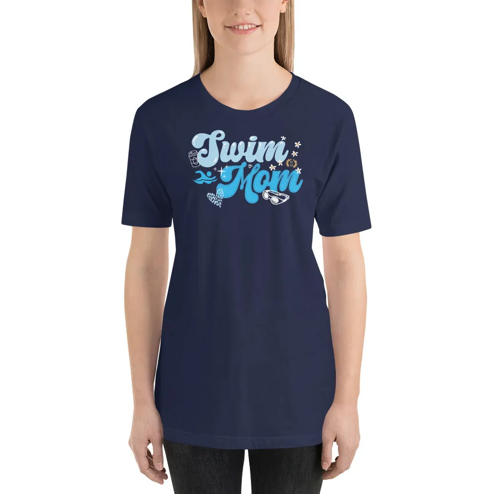 Swim Mom Life Relaxed Womens T-shirt