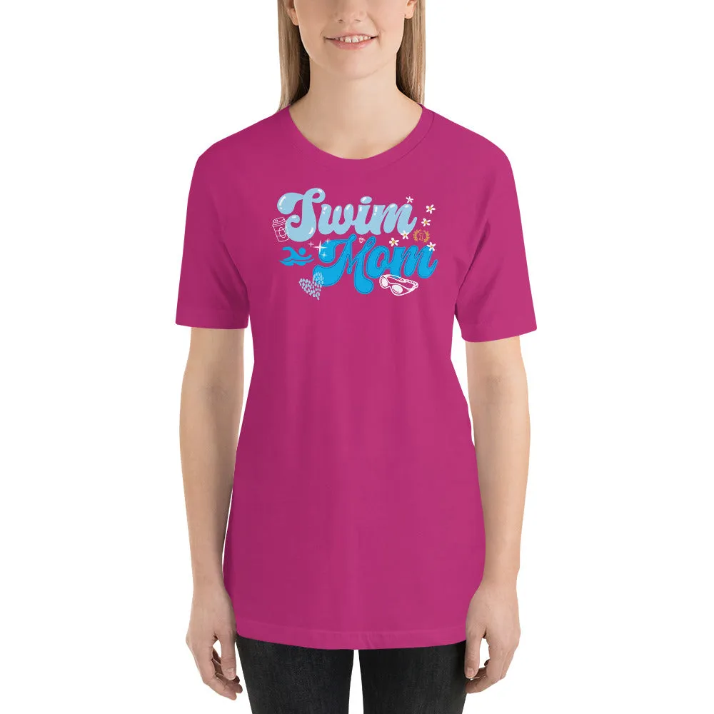 Swim Mom Life Relaxed Womens T-shirt