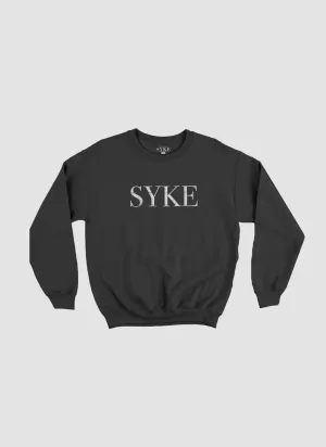 SYKE Black Crew Neck