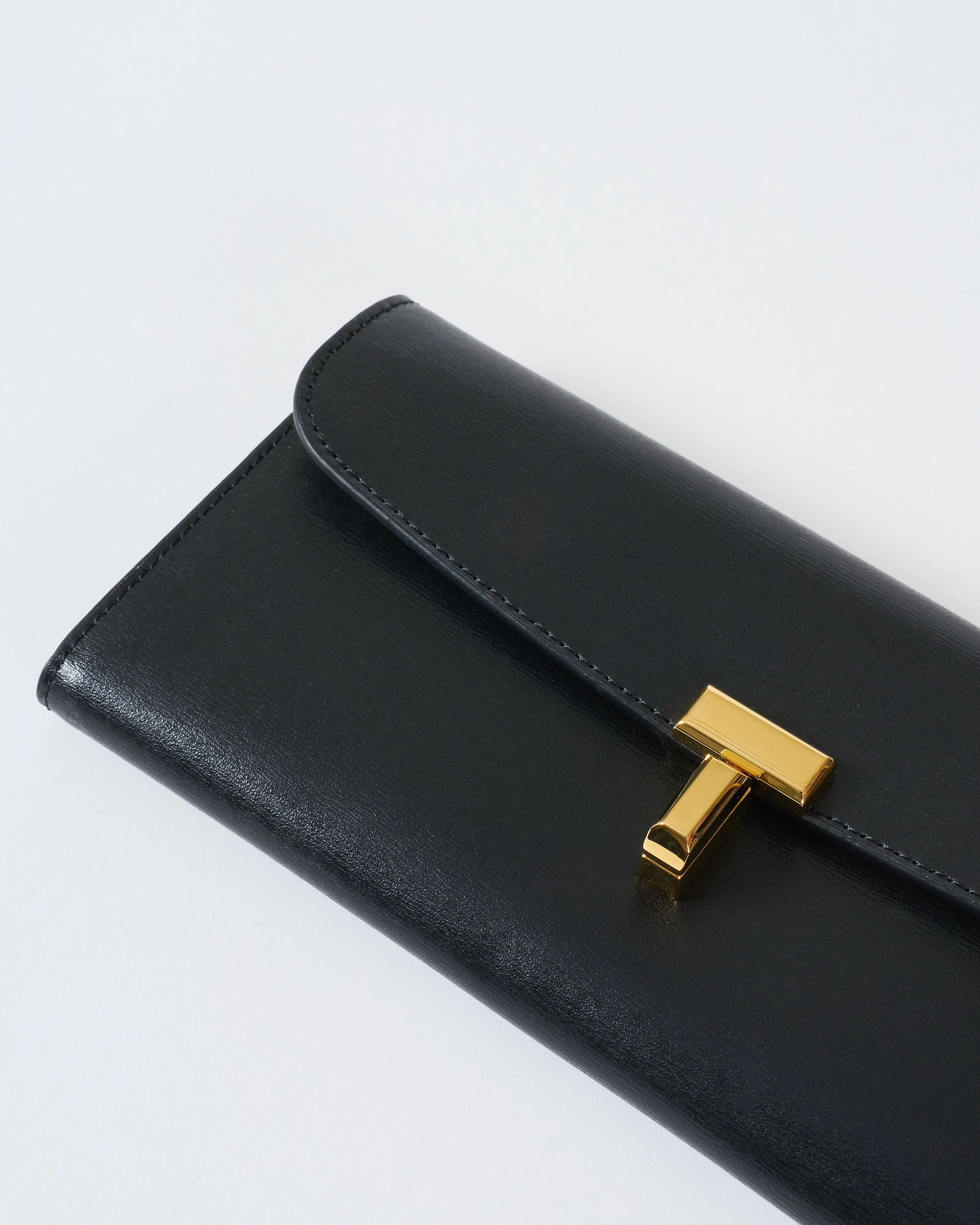 t-lock leather wallet
