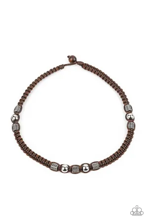 Take a Trek - Brown Necklace