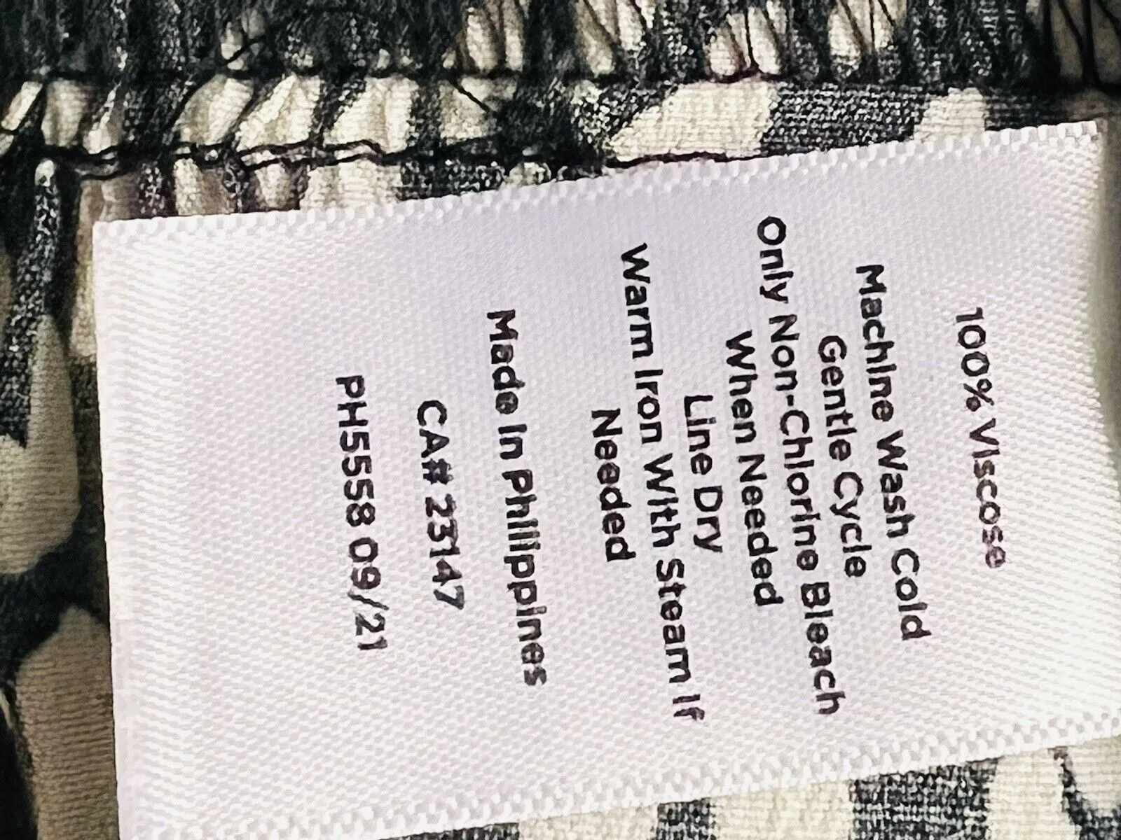 TALBOTS Black/White Spotted Print Ruffle Tiered Skirt Sz M Causal Midi