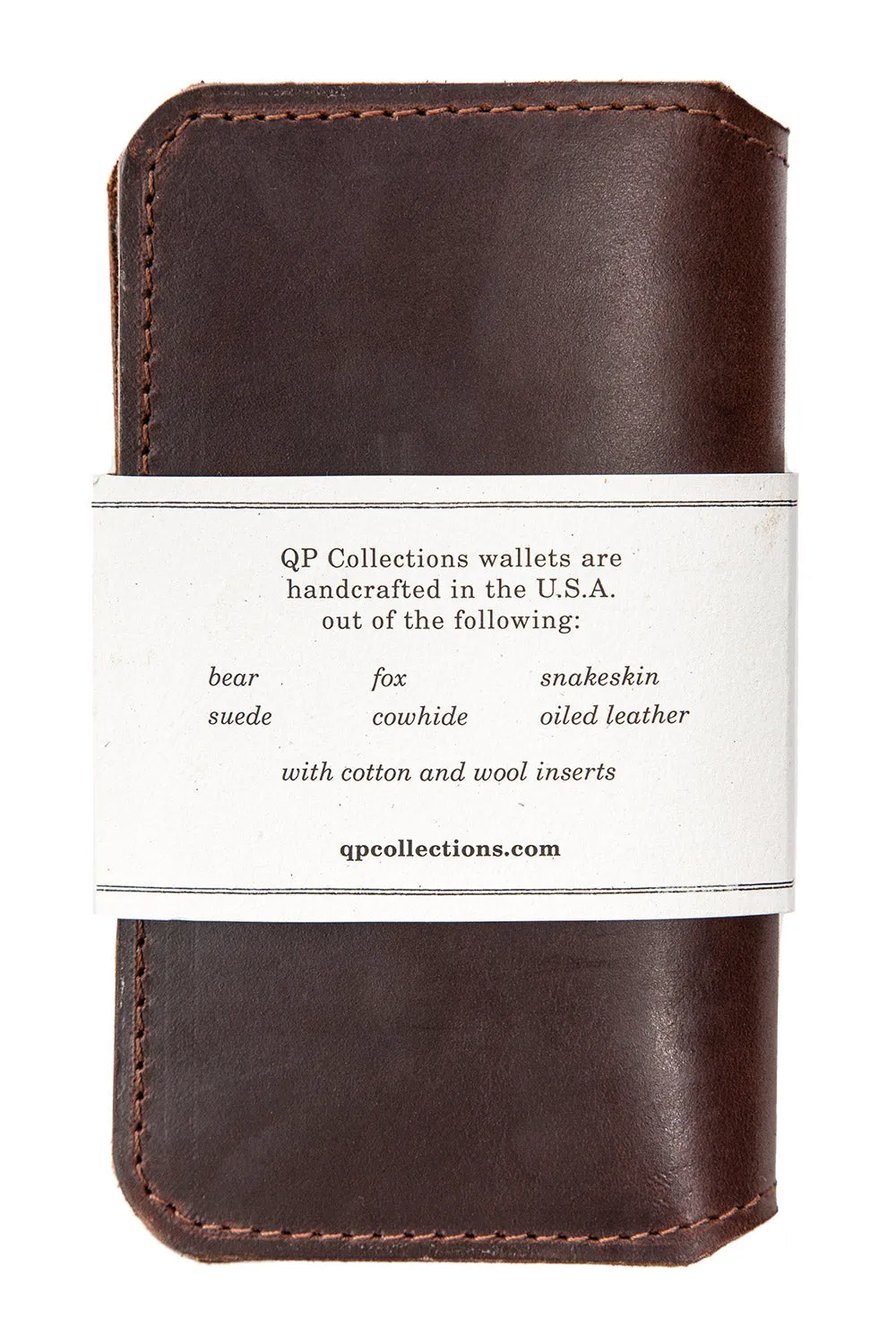 Tall Fold Wallet - Brown