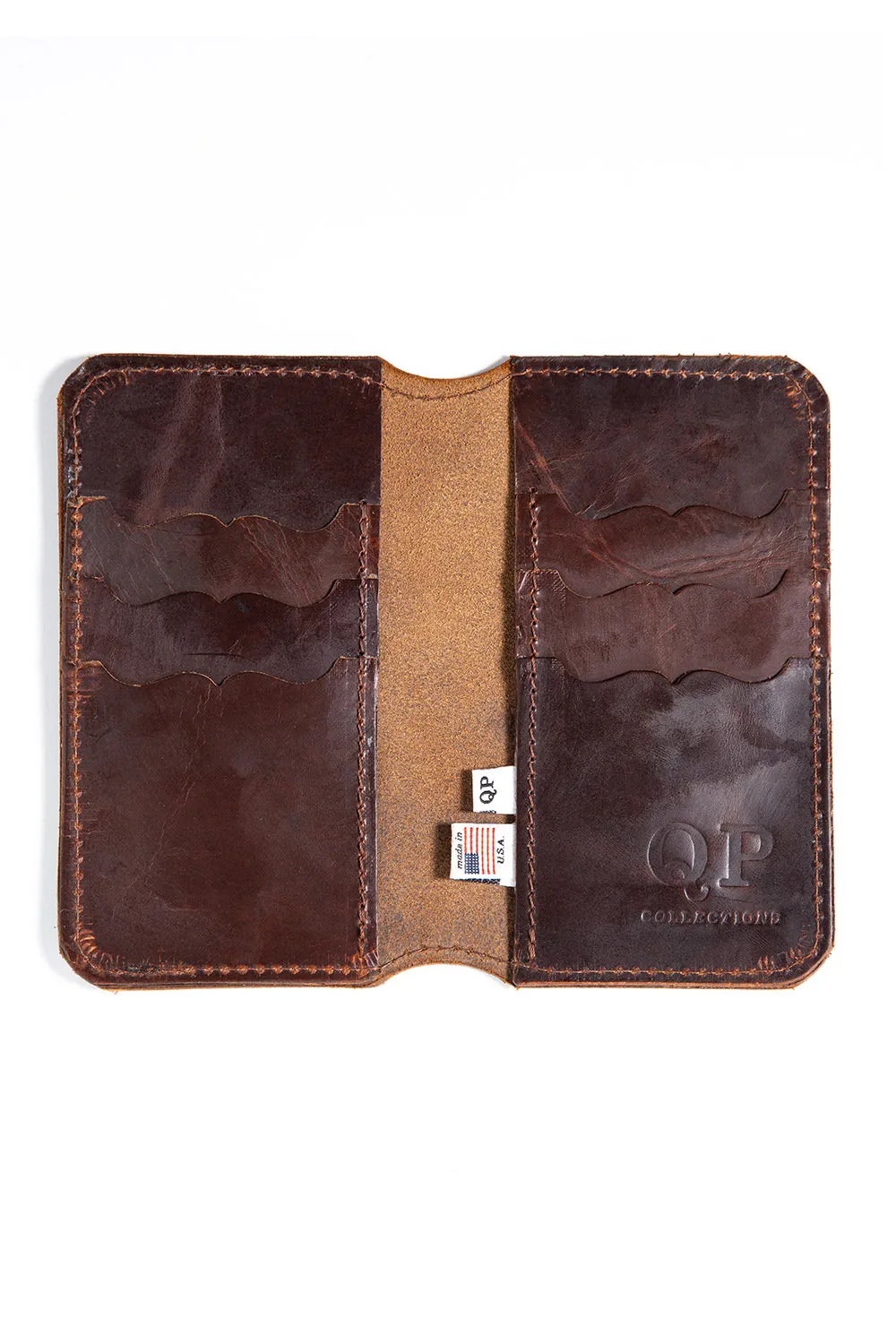 Tall Fold Wallet - Brown