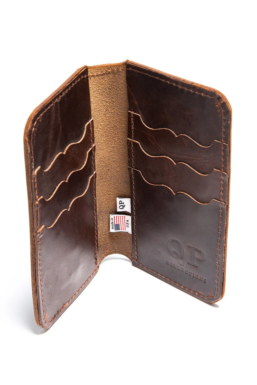 Tall Fold Wallet - Brown