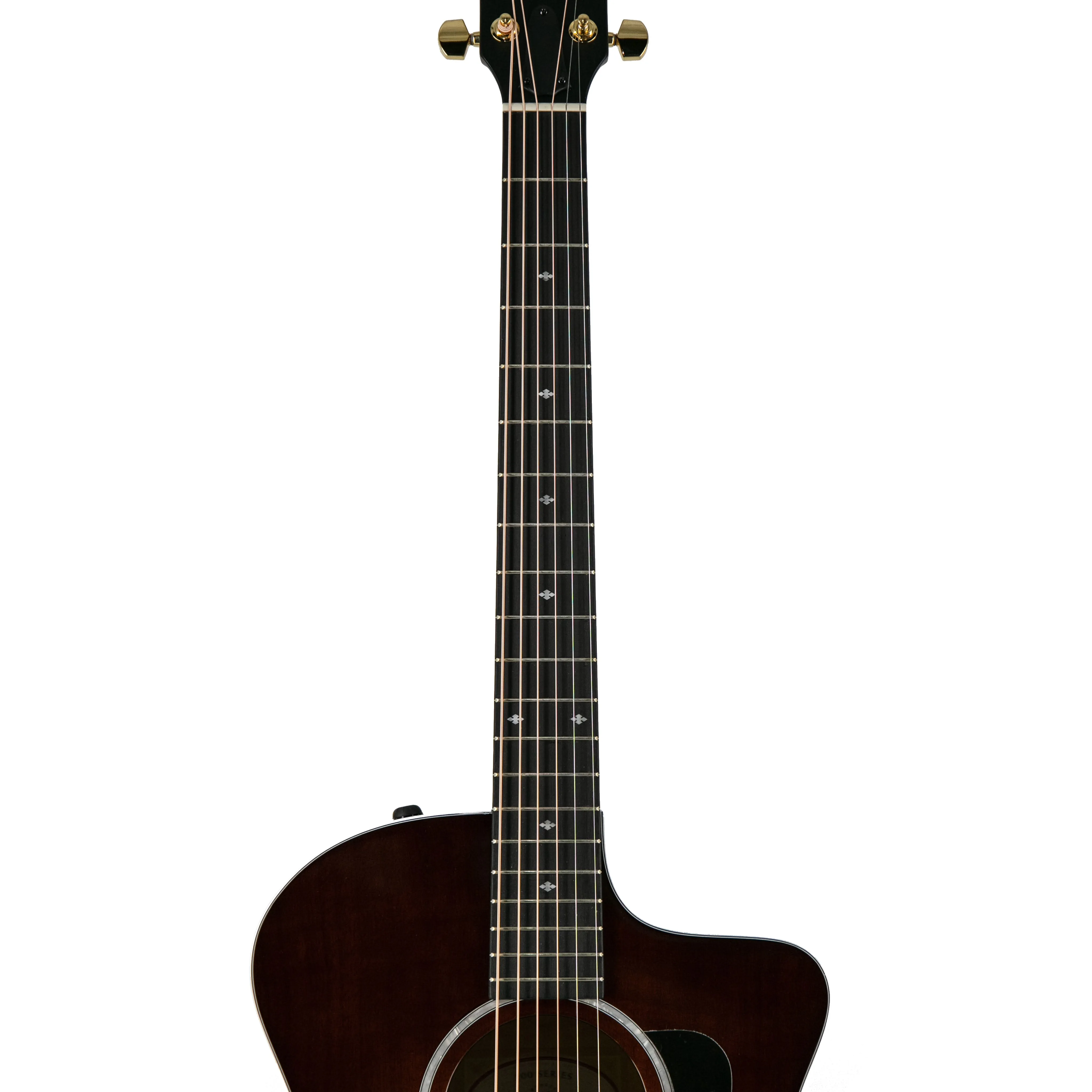 Taylor 224ce-UA DLX LTD Layered Urban Ash/Urban Ash Acoustic Guitar w/Case, Tobacco Sunburst