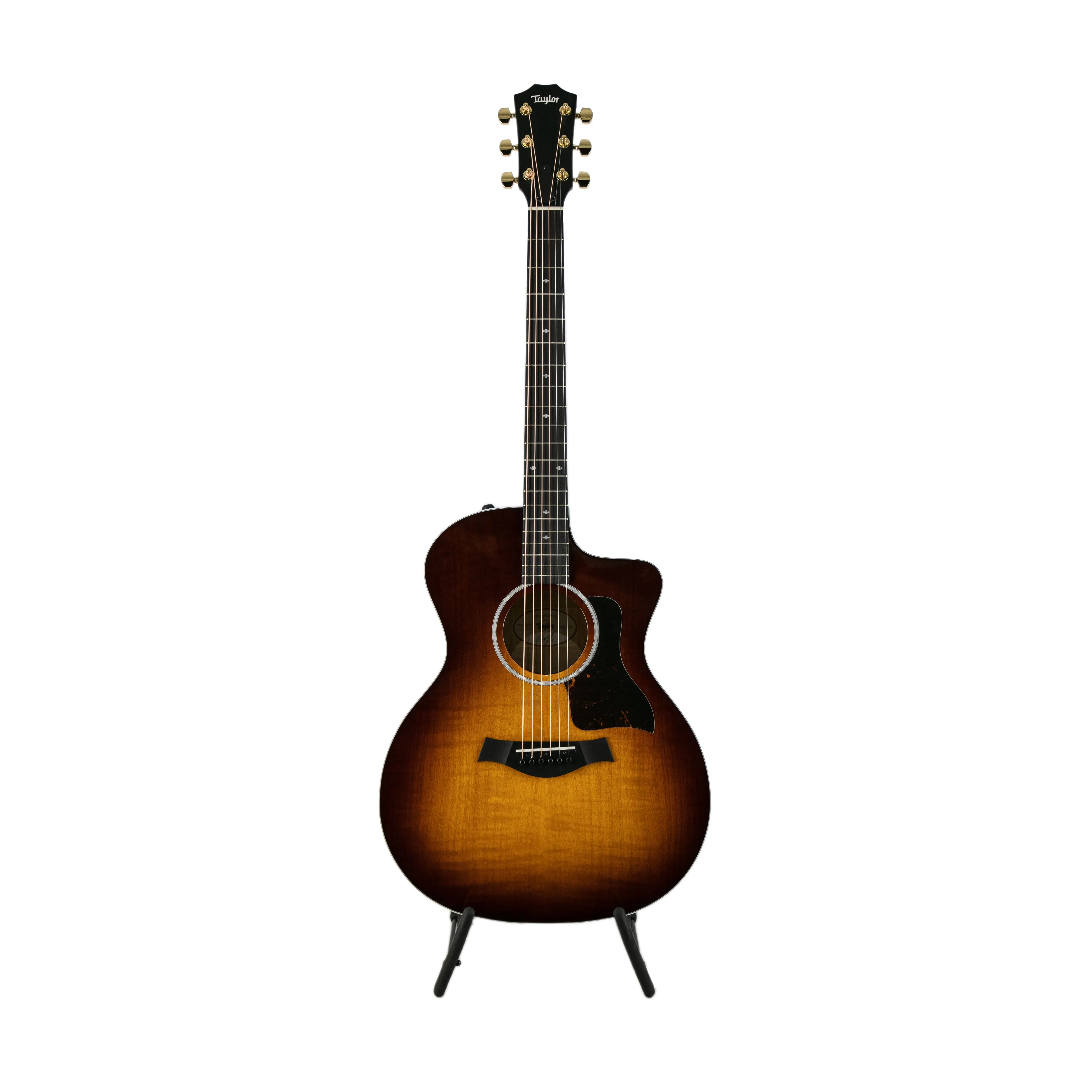Taylor 224ce-UA DLX LTD Layered Urban Ash/Urban Ash Acoustic Guitar w/Case, Tobacco Sunburst