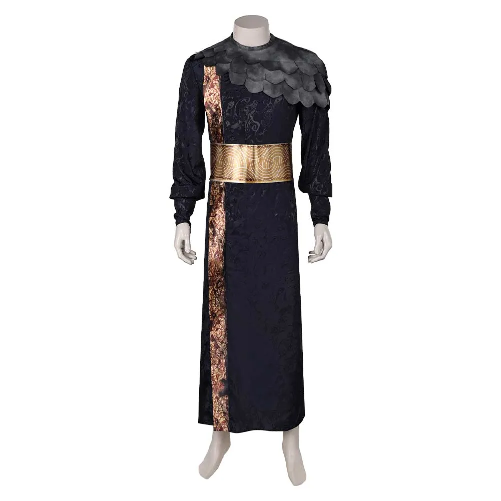 The Lord of the Rings The  Rings of Power Season 2 Sauron Black Suit Cosplay Costume Outfits