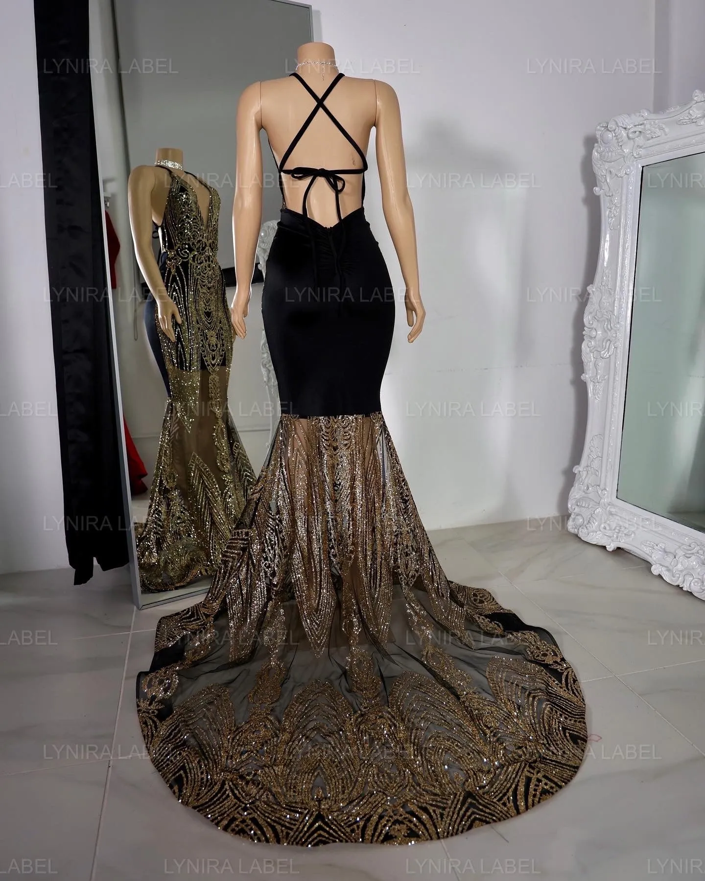 The Monroe Glitter Gown