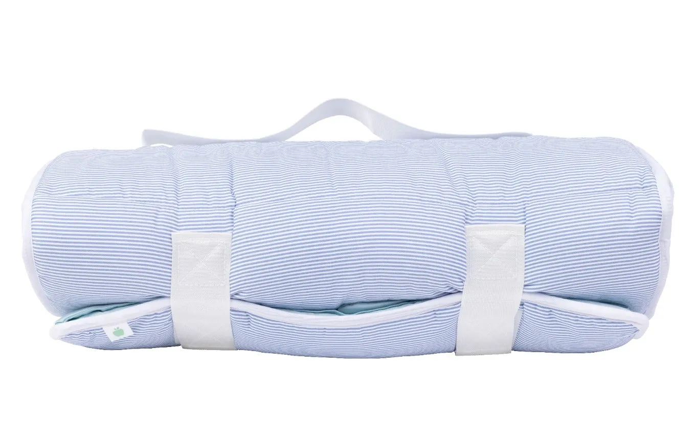 The Nap Mat Navy Mini Stripe - Apple of My Isla