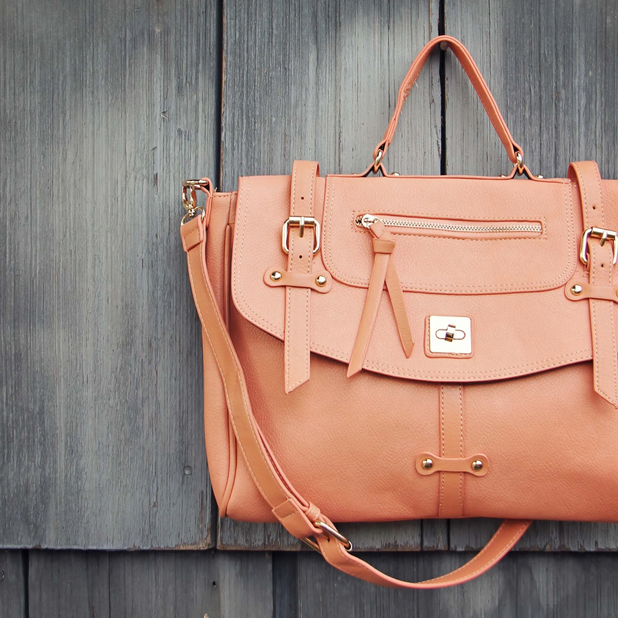 The Nash Tote in Peach