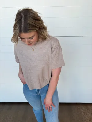The Sway Textured Cropped Tee