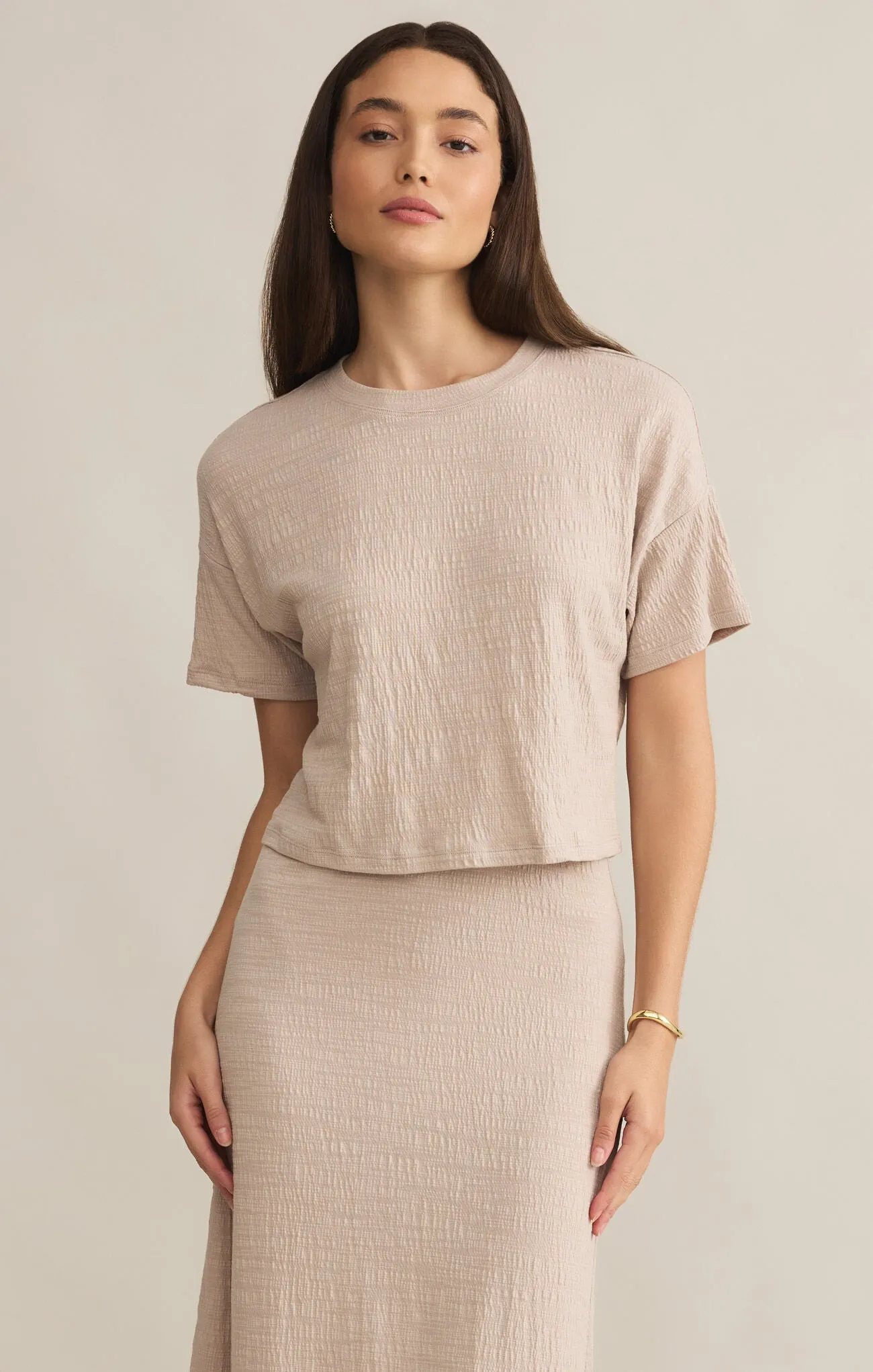 The Sway Textured Cropped Tee