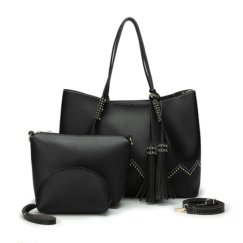 Three-piece PU Handbag Leather Bag
