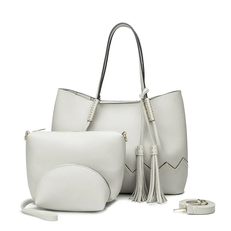Three-piece PU Handbag Leather Bag