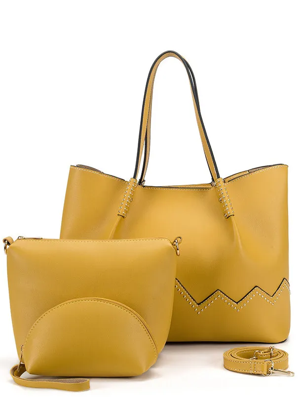 Three-piece PU Handbag Leather Bag