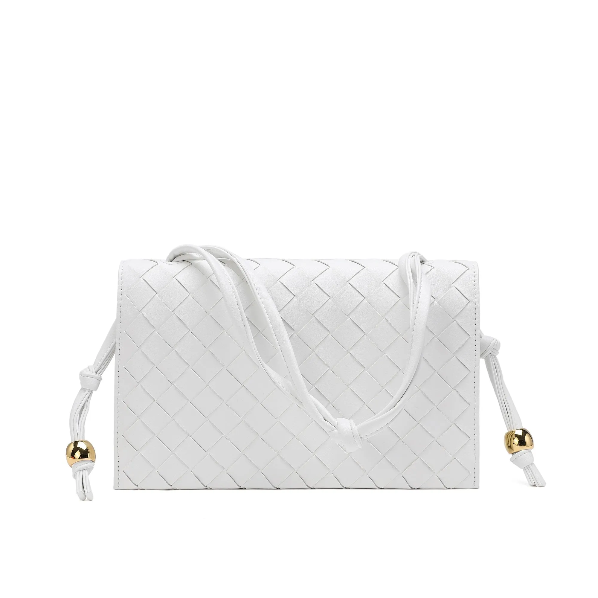 Tiffany & Fred  Woven Leather Shoulder Bag/ Clutch
