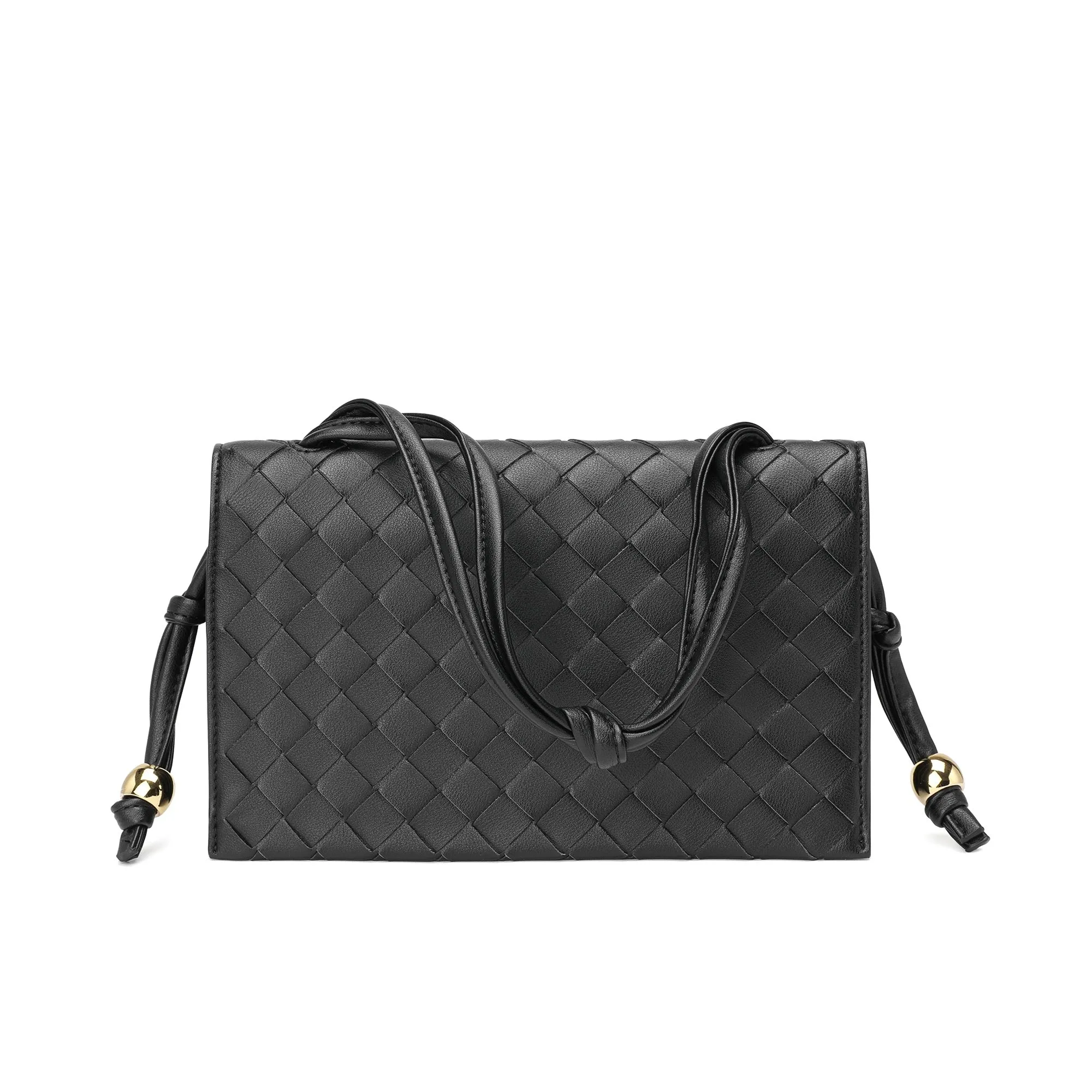 Tiffany & Fred  Woven Leather Shoulder Bag/ Clutch