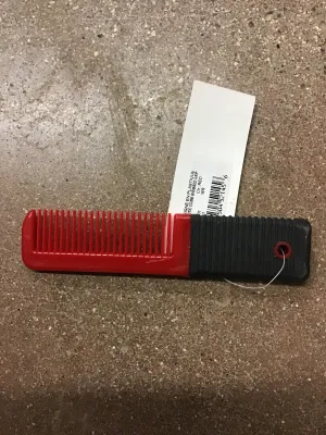 TK375705 Plastic comb w/Rubber Grip Mini
