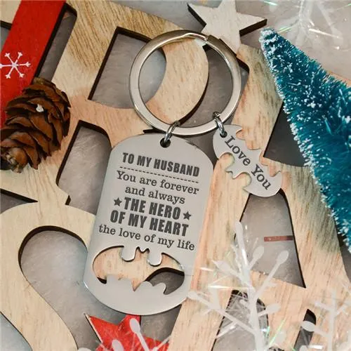 To My Husband - You Are My Hero - Sweet Keychain