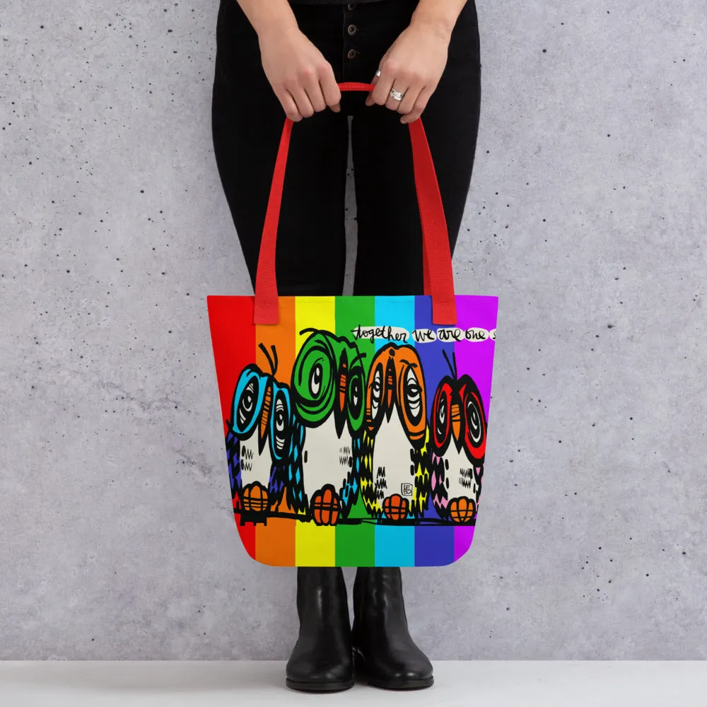 Together We Are One - Rainbow Collection - Lebo Tote bag