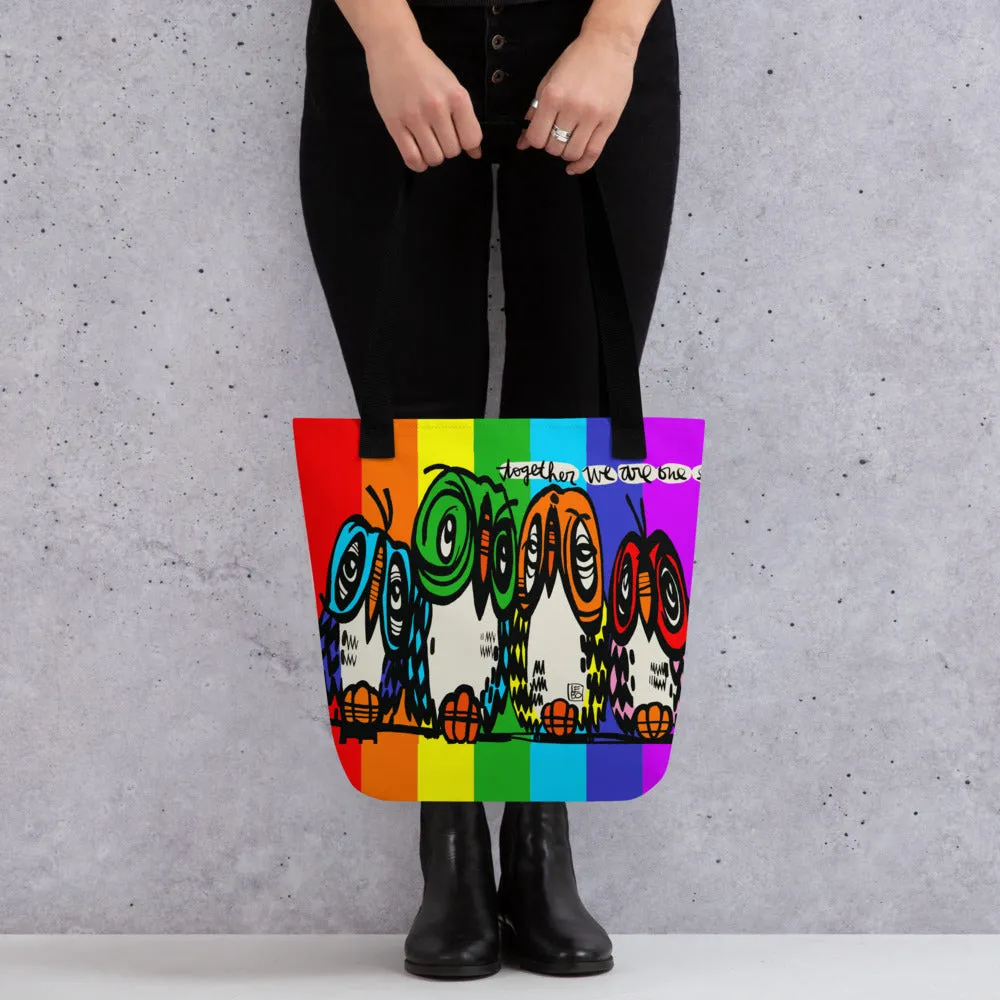 Together We Are One - Rainbow Collection - Lebo Tote bag
