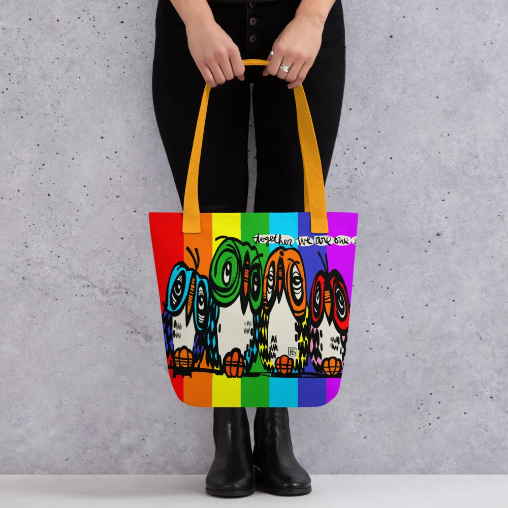 Together We Are One - Rainbow Collection - Lebo Tote bag