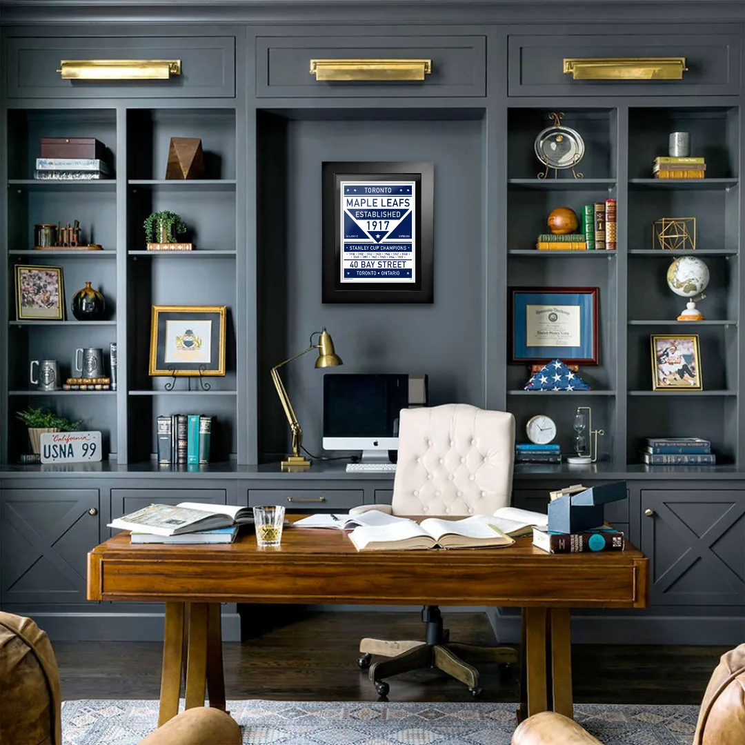 Toronto Maple Leafs Art-Dual-Tone Frame 12"x16"