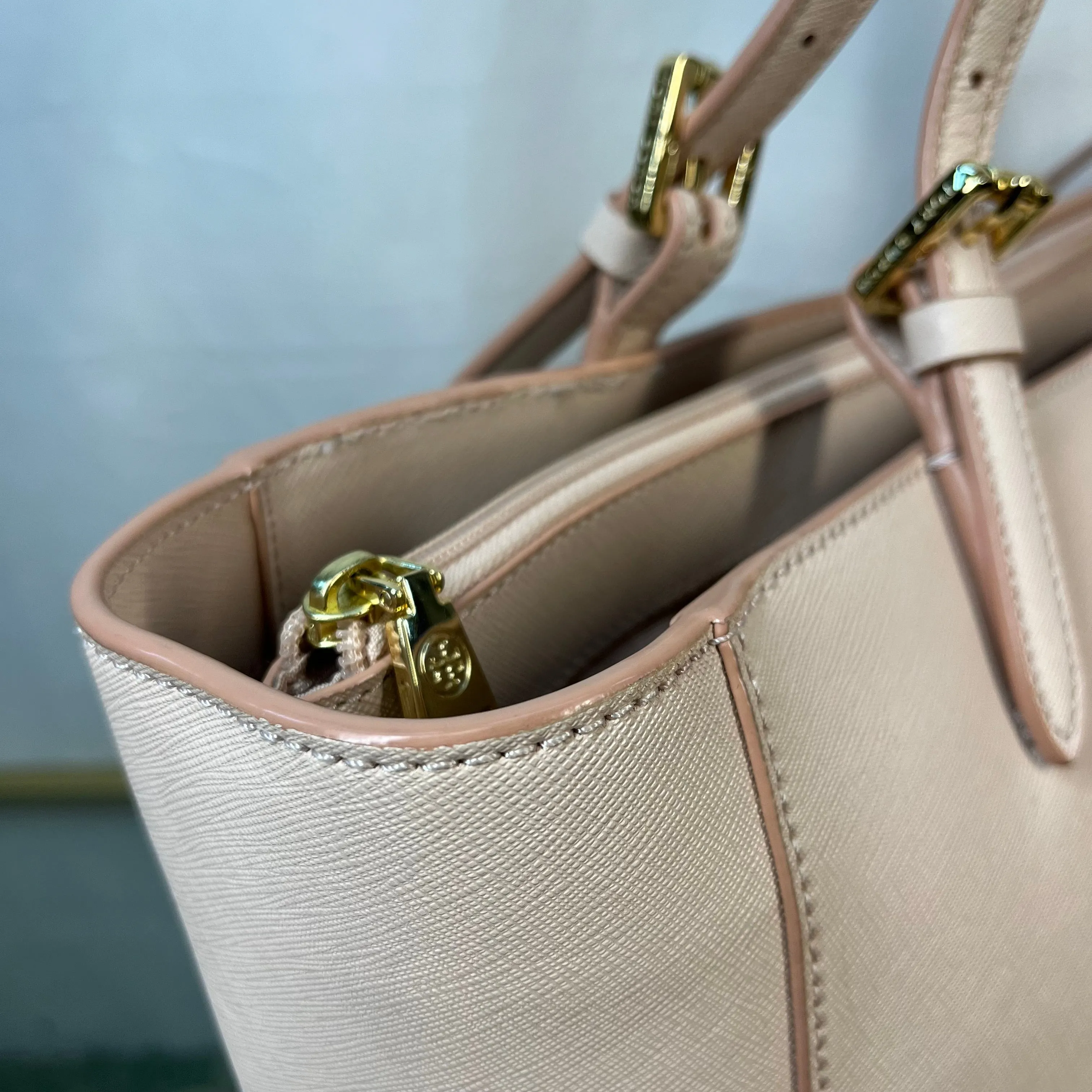 TORY BURCH York Buckle Large Pink Tote