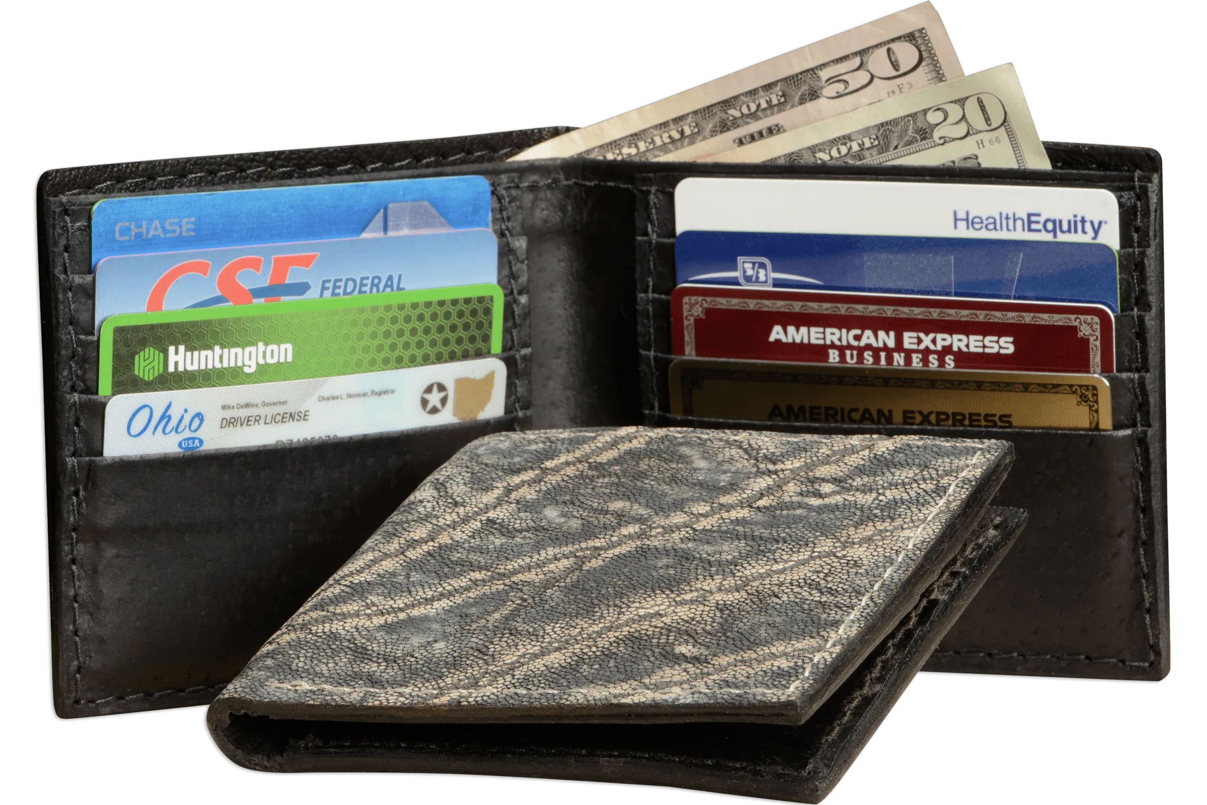 Tree Bark Elephant Bifold Wallet