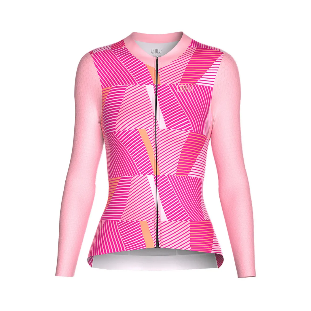 Tricota larga Flame Z136 pink LAMEDA mujer