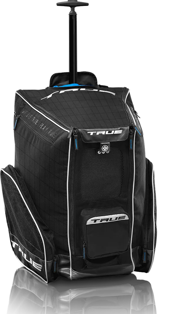 True 2021 Elite Equipment Wheeled Backpack (Black/White)