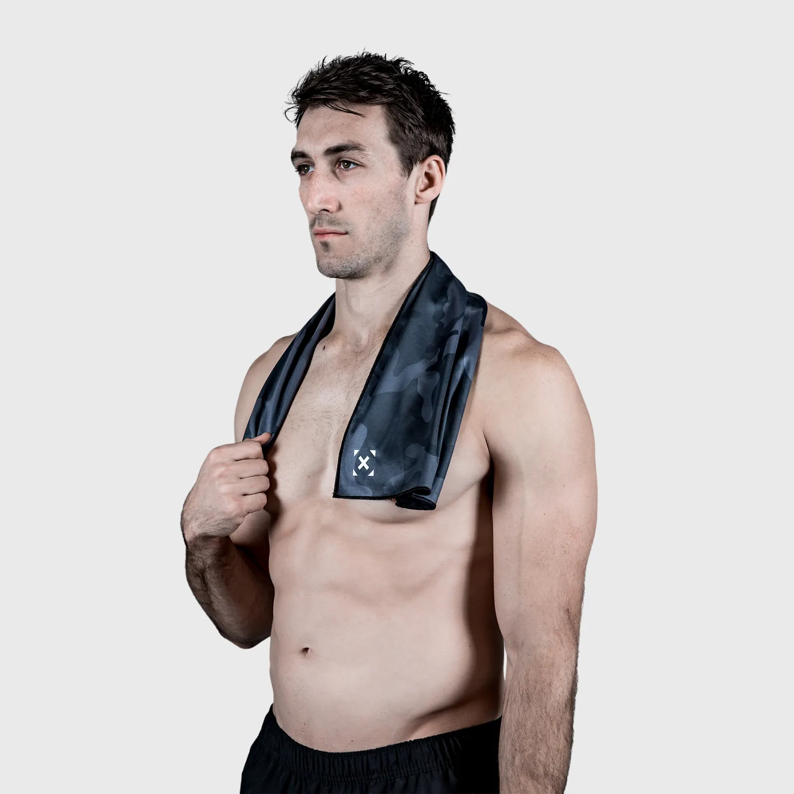 TWL - QUICK DRY TOWEL - BLACK/CAMO - SMALL
