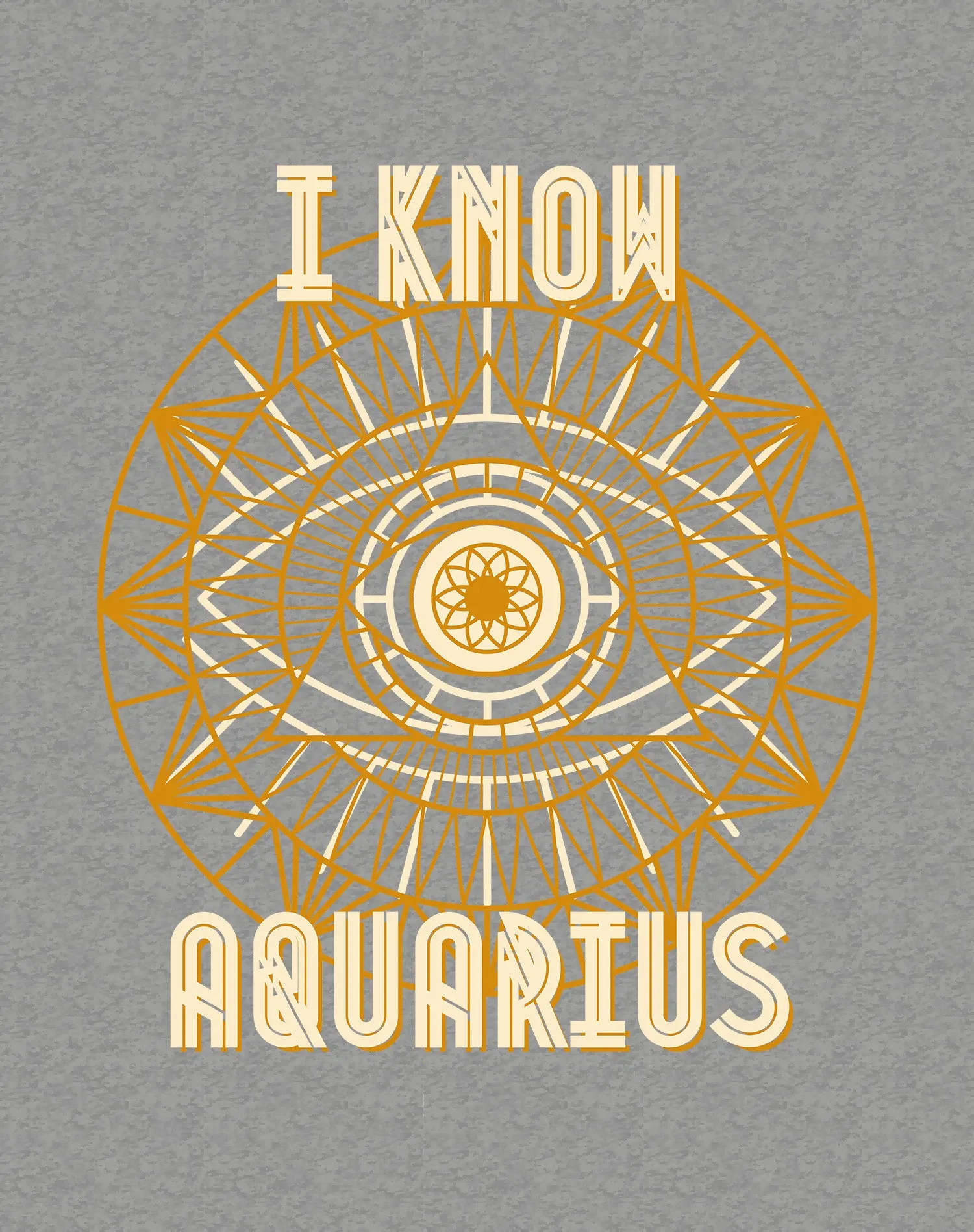 UA Supreme Star Sign Aquarius Women's T-shirt (Sports Grey)
