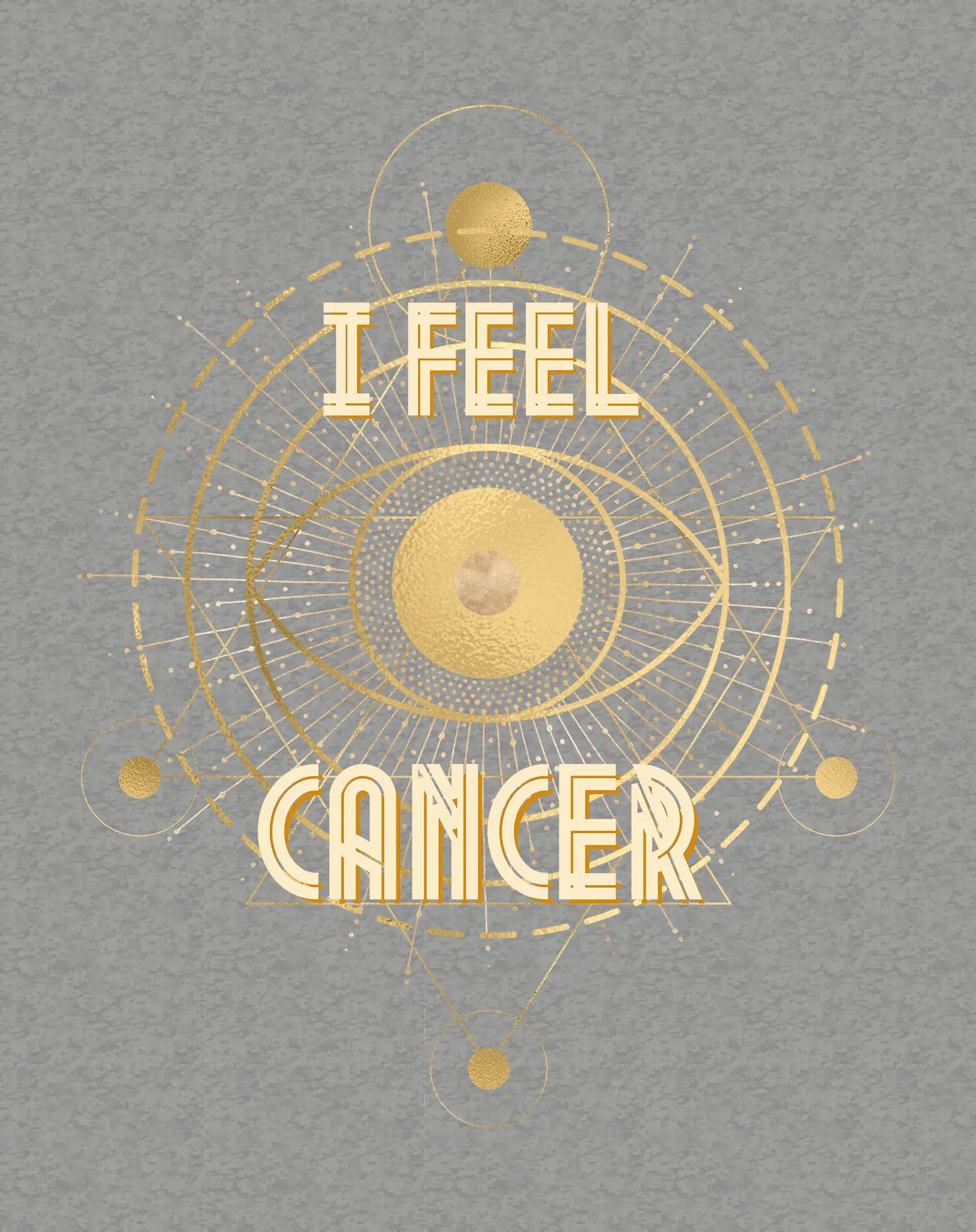 UA Supreme Star Sign Cancer Eye Women's T-shirt (Sports Grey)