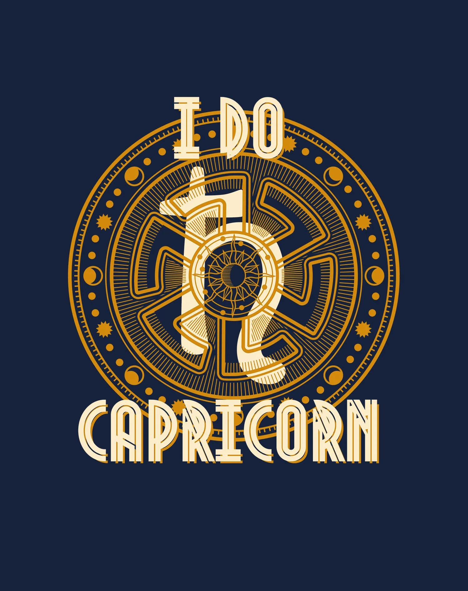 UA Supreme Star Sign Capricorn Women's T-shirt (Navy)
