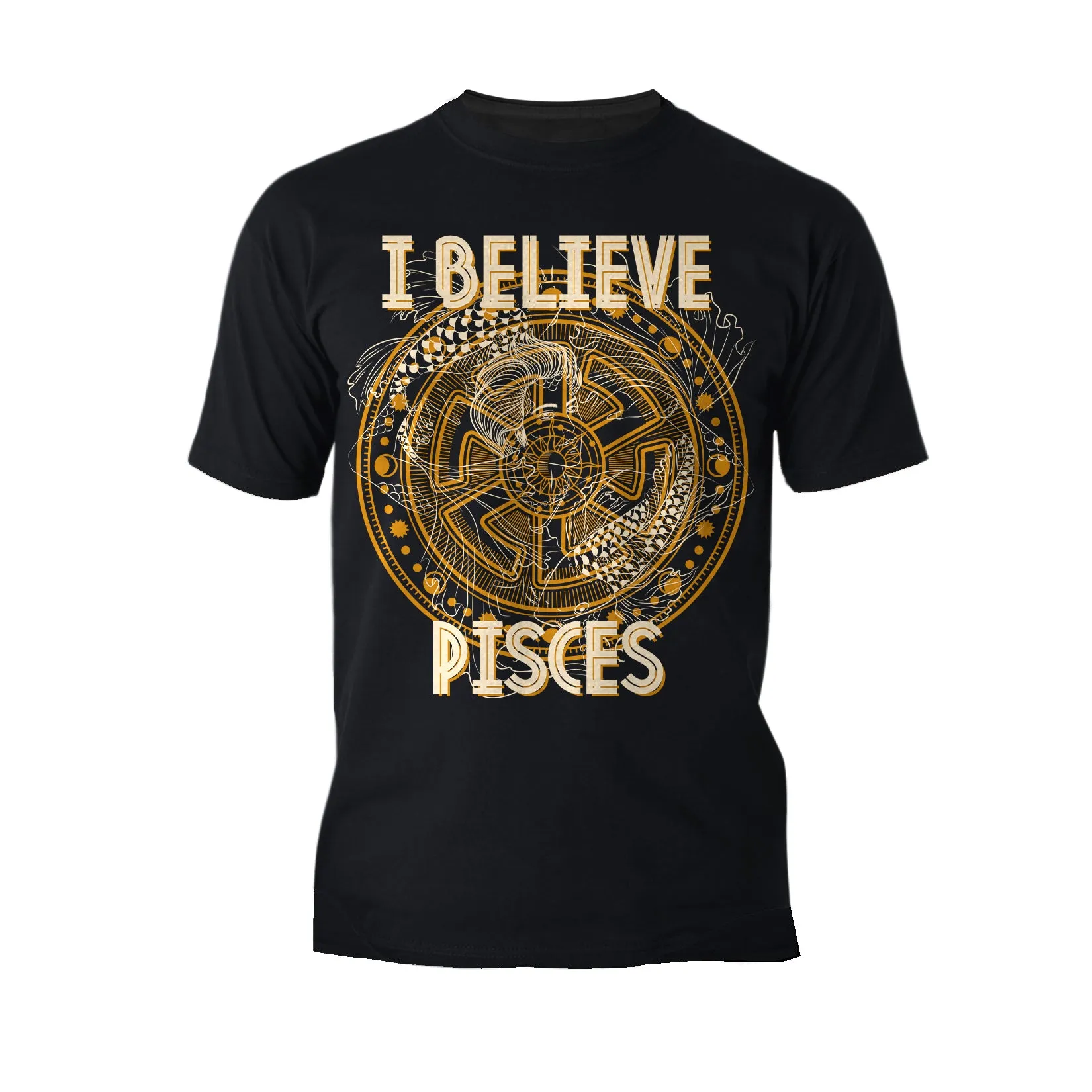 UA Supreme Star Sign Pisces Disk Men's T-shirt (Black)