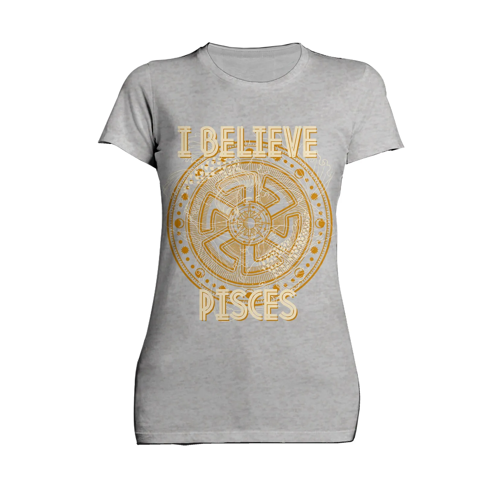 UA Supreme Star Sign Pisces Disk Women's T-shirt (Sports Grey)