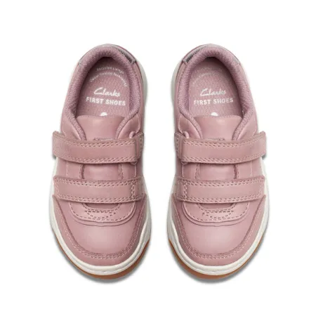 UK 5 Dusty Pink Urban Solo Velcro Strap Trainer