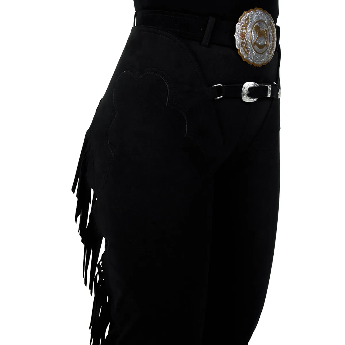 Ultrasuede Fringed Show Chaps