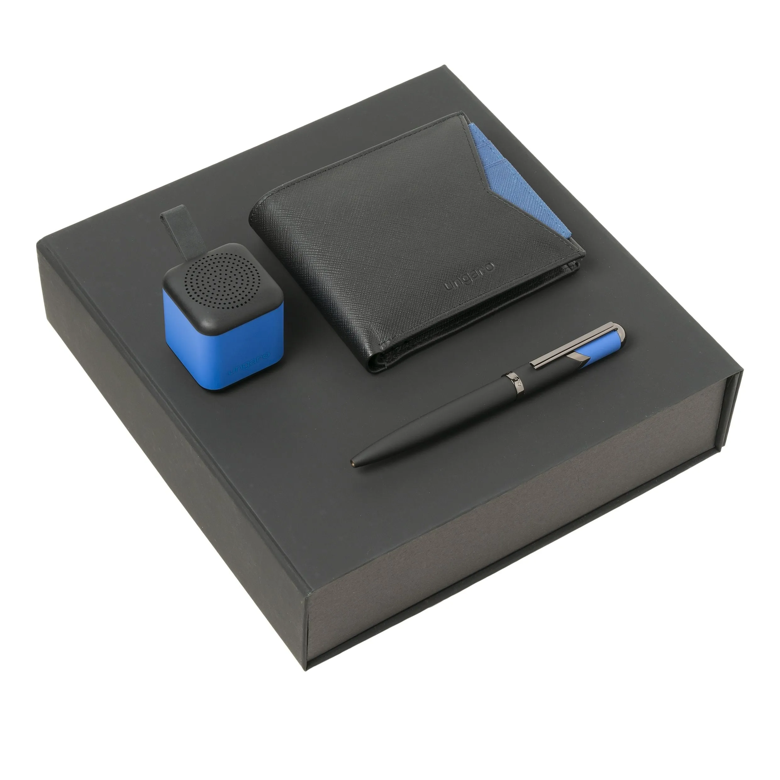 Ungaro UPBEW917N-Set Cosmo Blue (ballpoint pen, wallet & speaker)