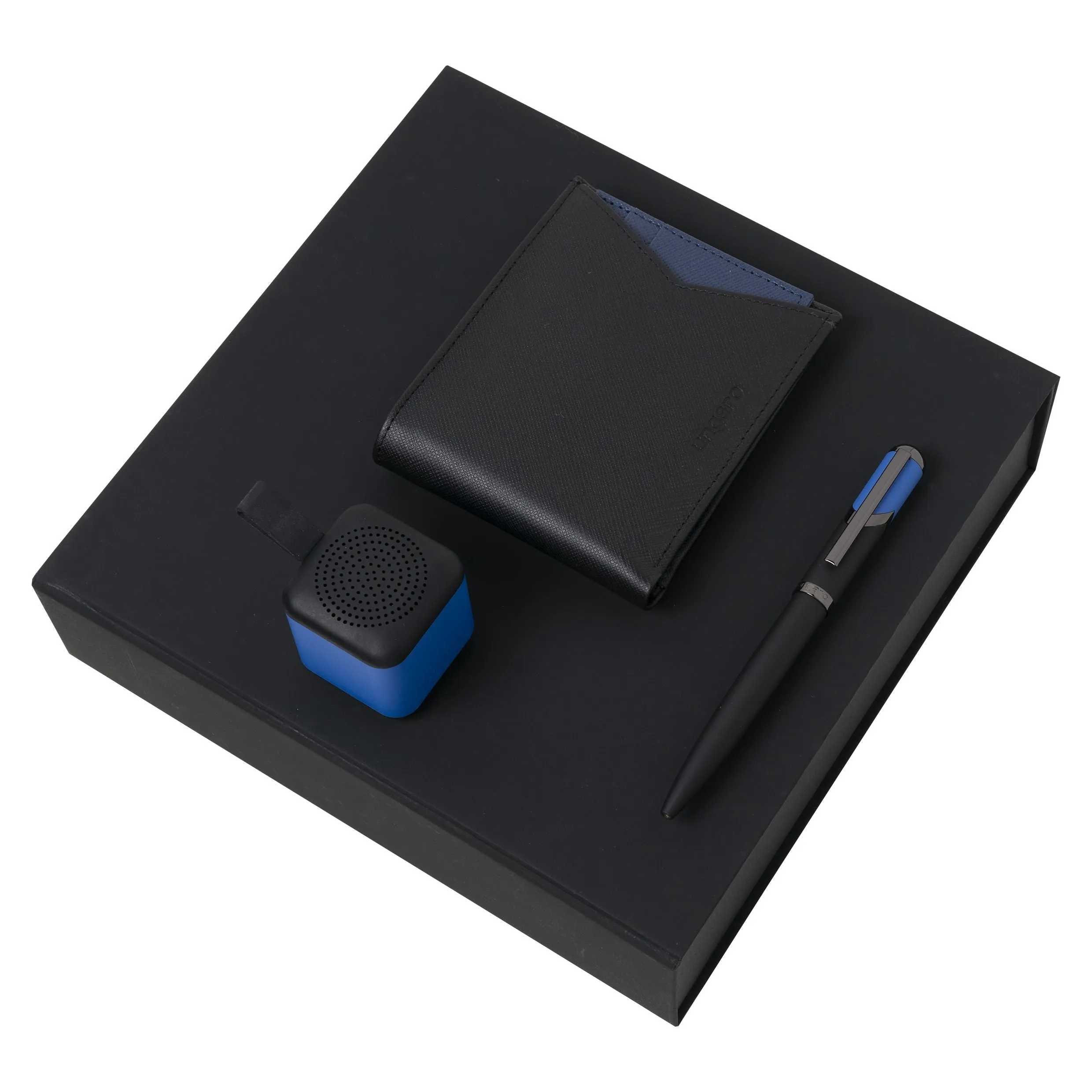 Ungaro UPBEW917N-Set Cosmo Blue (ballpoint pen, wallet & speaker)
