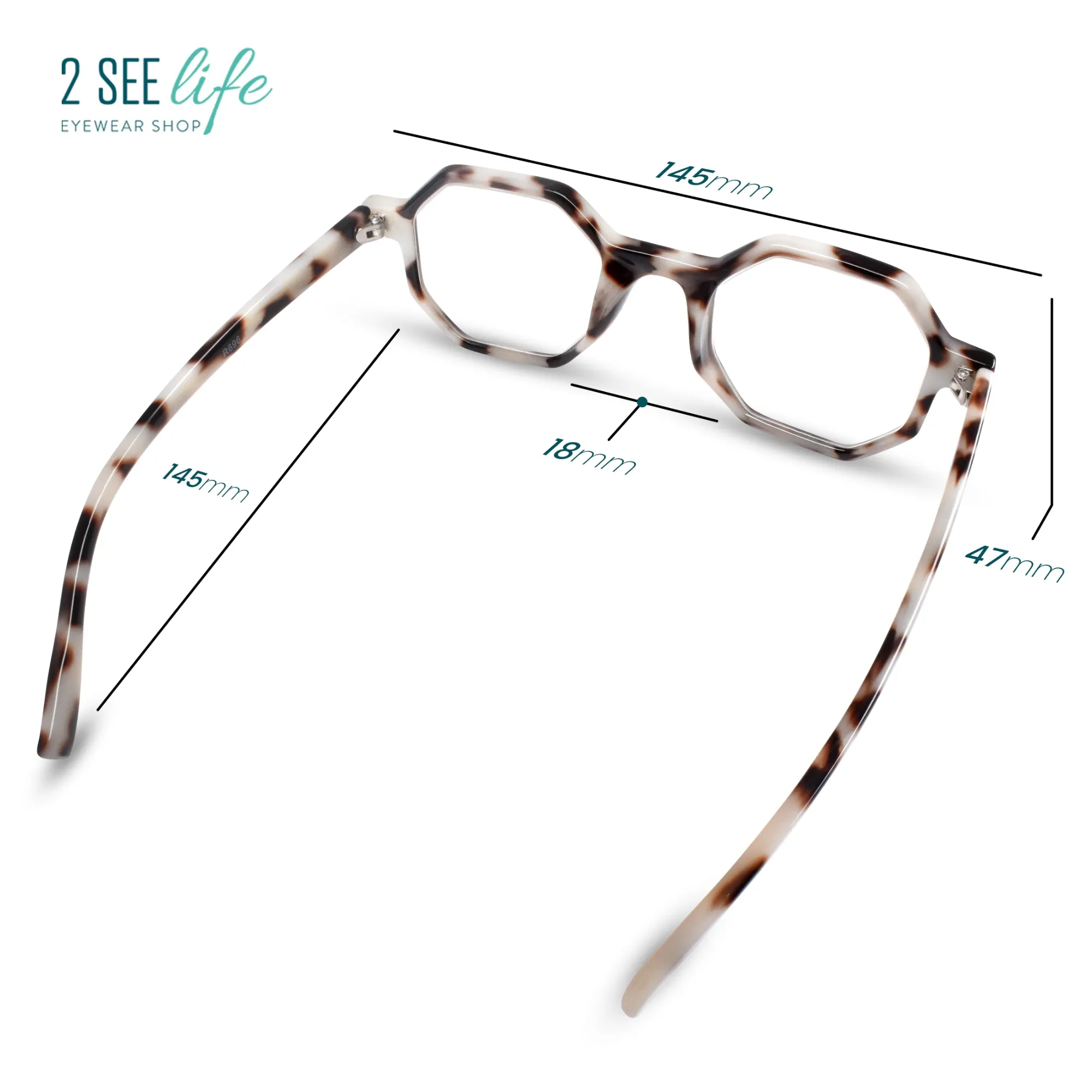 Unique Ocatagon Hexagon Reading Glasses | R-696