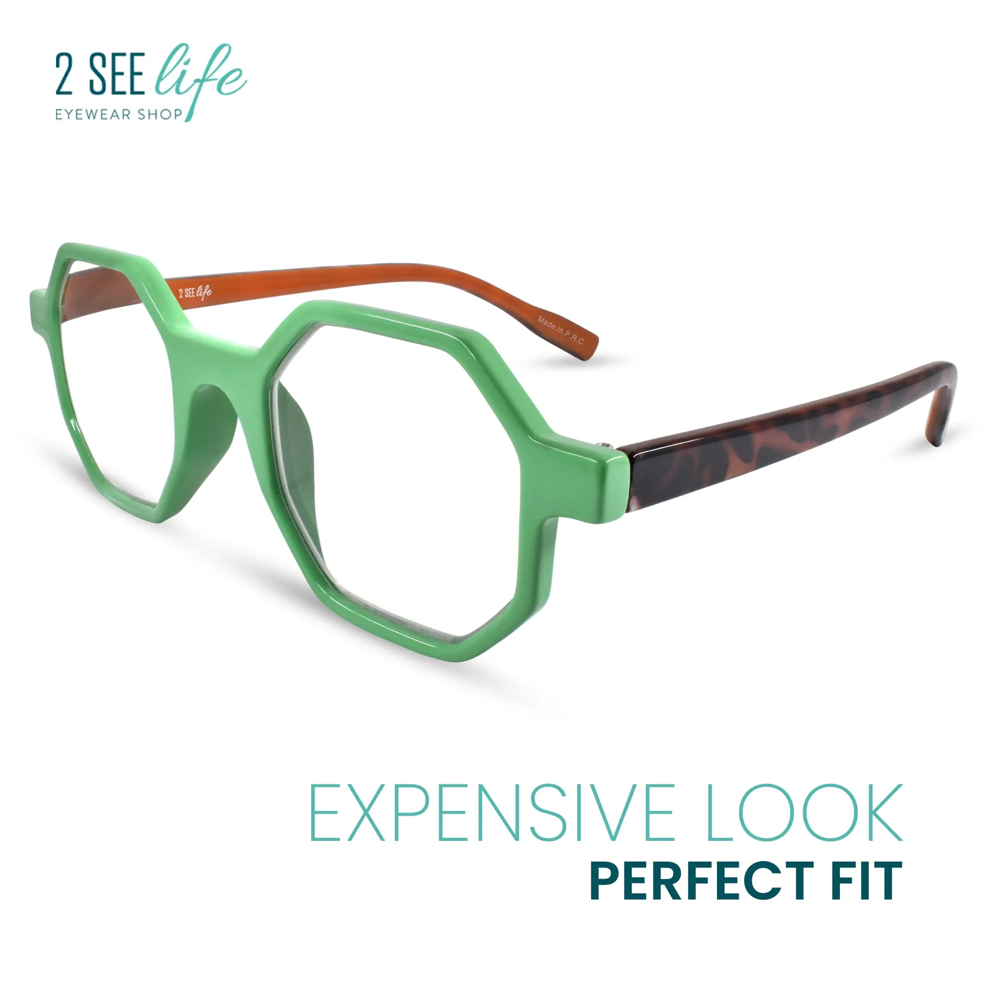 Unique Ocatagon Hexagon Reading Glasses | R-696