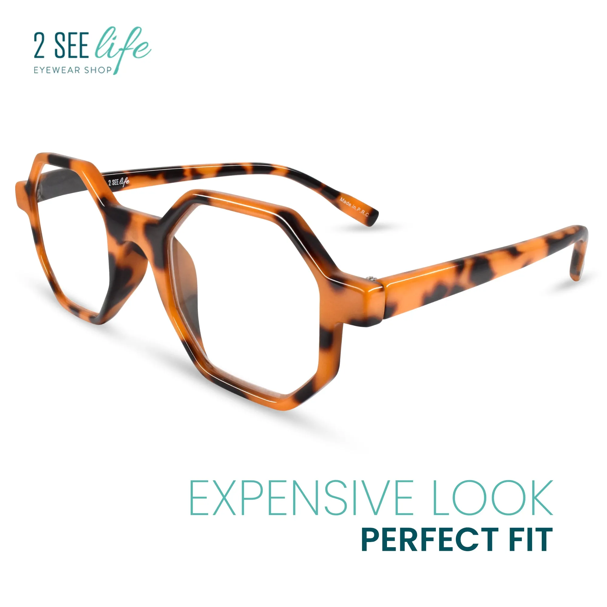 Unique Ocatagon Hexagon Reading Glasses | R-696