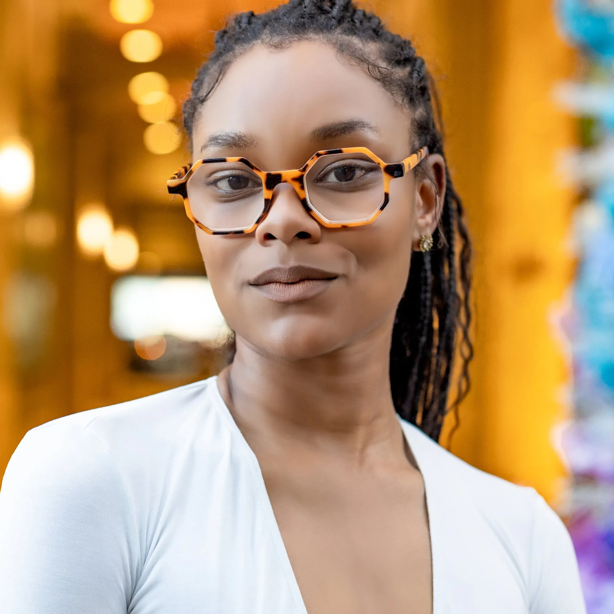 Unique Ocatagon Hexagon Reading Glasses | R-696