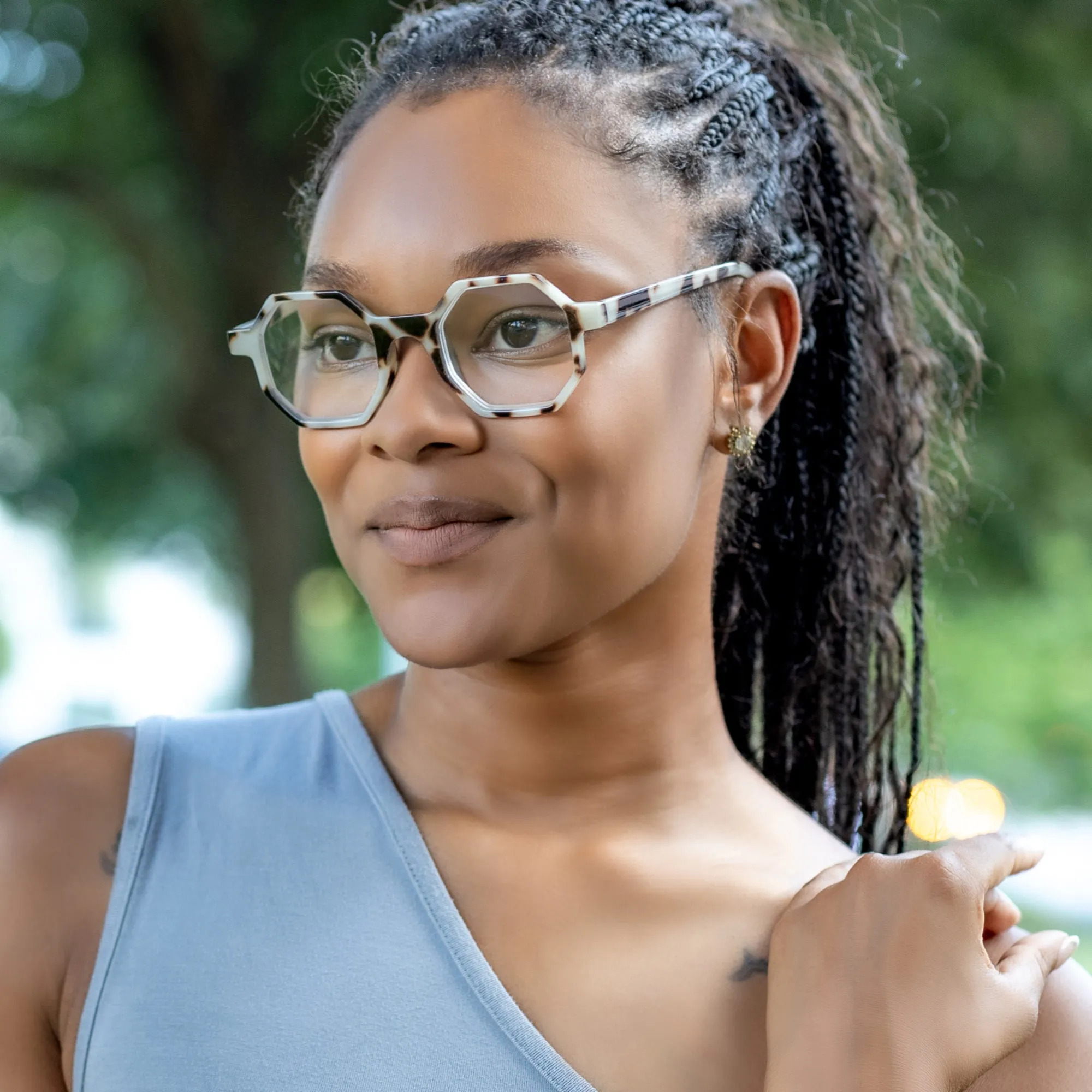 Unique Ocatagon Hexagon Reading Glasses | R-696