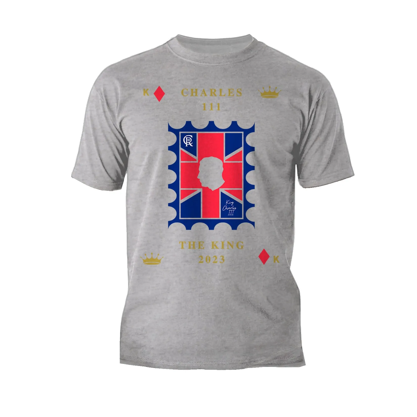 Urban Attitude Kings Coronation 2023 Stamp Charles III Men's T-shirt